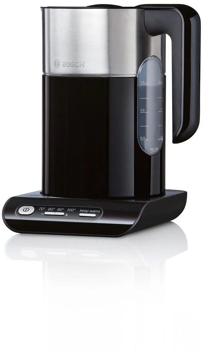 Bosch TWK8613P Wasserkocher, 1,5 l, Temperaturwahl, Abschaltautomatik