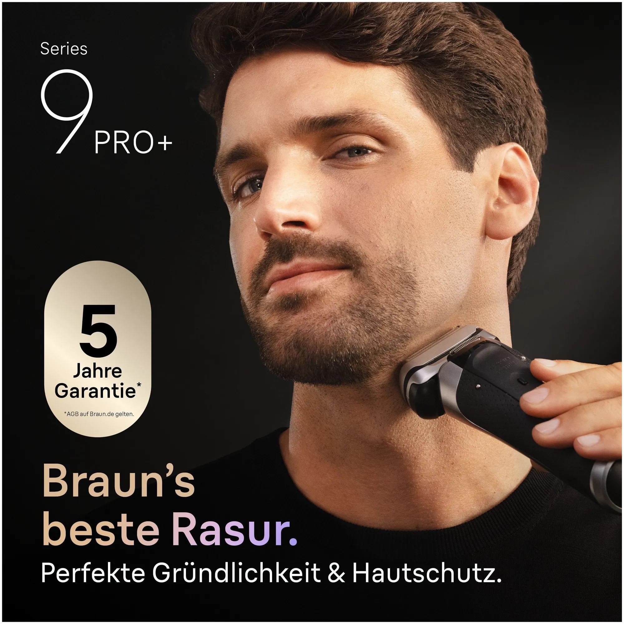 Braun Series 9 PRO+ Elektrorasierer, 5+1 Scherkopf-Technologie, SmartCare Center, wasserdicht 3