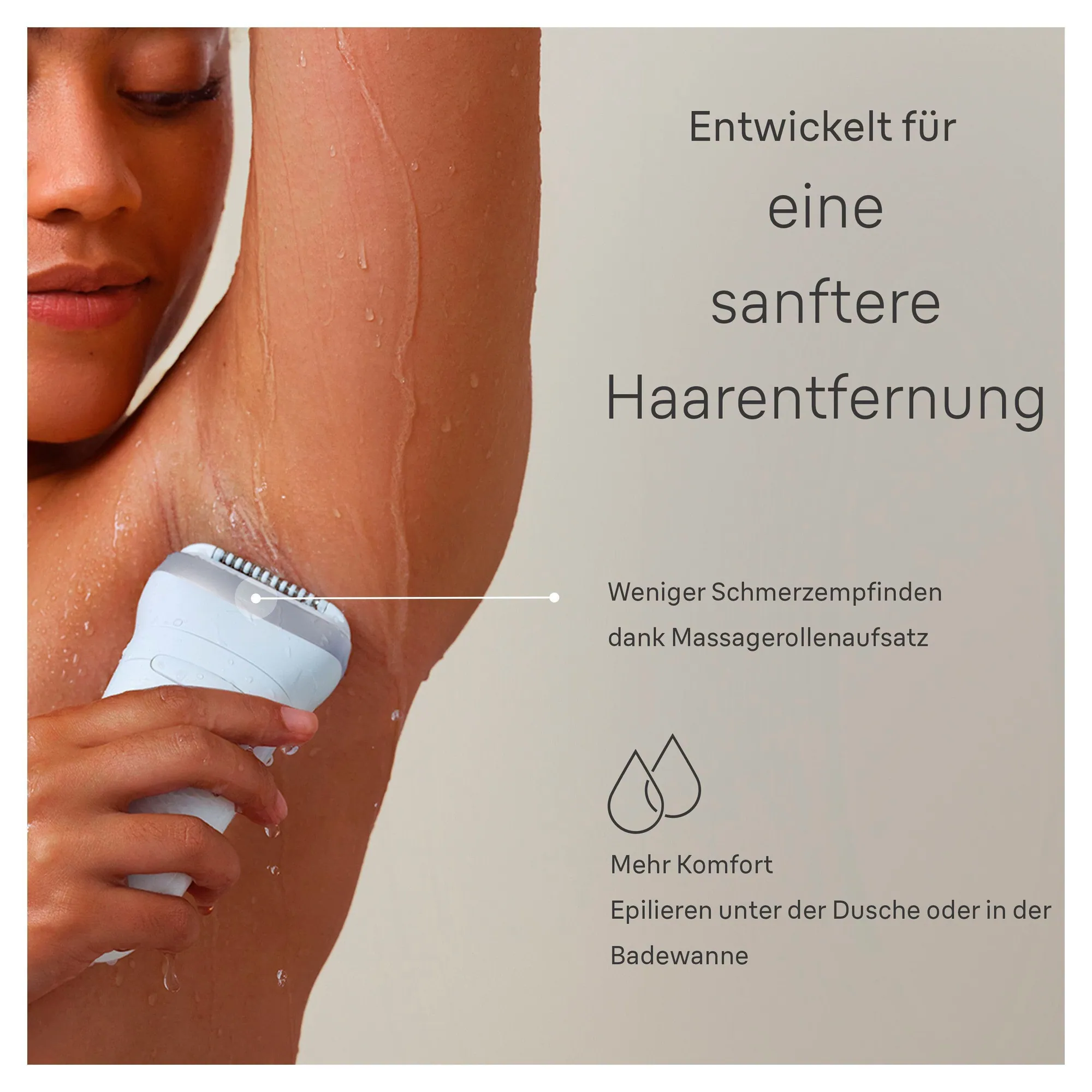 Braun Silk-épil 7 SE7-041, Wet&Dry Epilierer, MicroGrip Technologie & Massagerollen 4