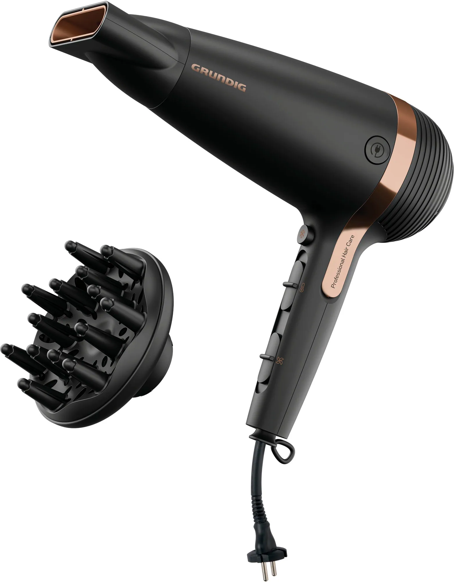 Grundig HD 7081 Haartrockner, 2100 W, Ionen-Technologie & Keramikbeschichtung
