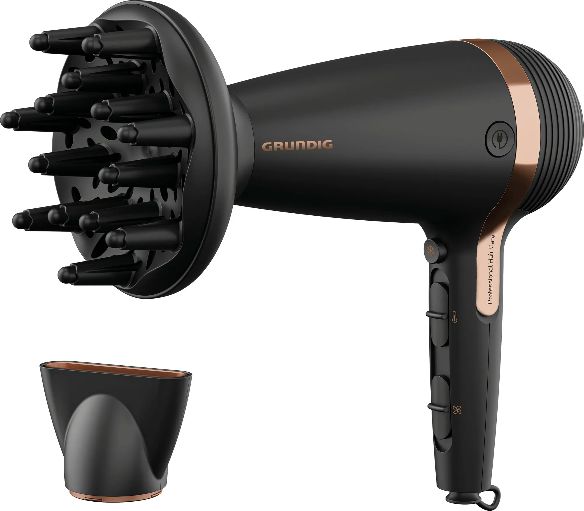 Grundig HD 7081 Haartrockner, 2100 W, Ionen-Technologie & Keramikbeschichtung 2
