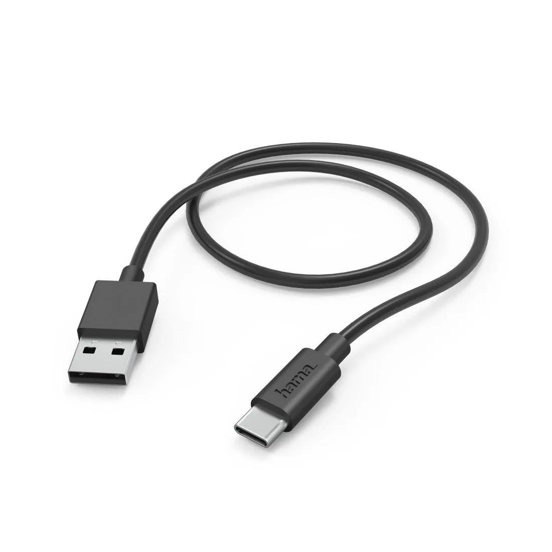 Hama USB-A auf USB-C Ladekabel, Schnellladung, 1 m — Kompatibel mit Smartphones und Tablets