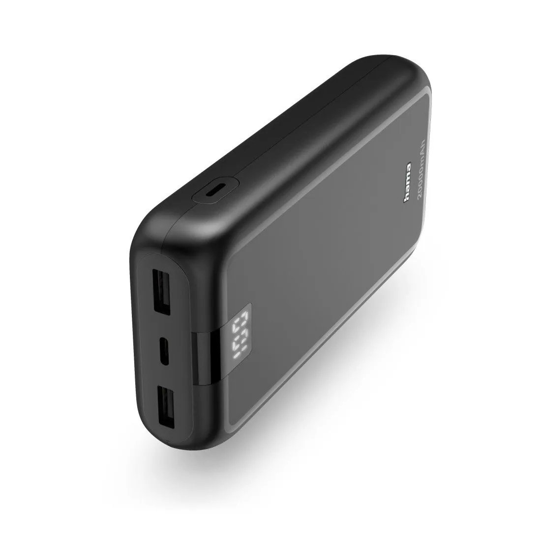 Hama Powerbank Performance 20, 20000 mAh, 3 Ausgänge, kompakt und sicher