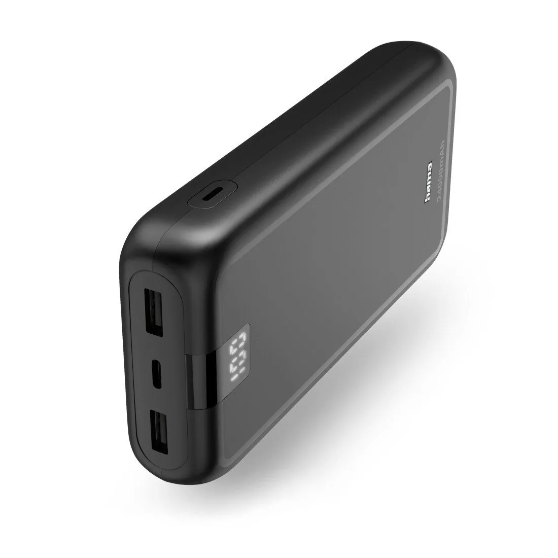 Hama Powerbank 24000 mAh, 3 Ausgänge, kompaktes Design — schnell, sicher, mobil
