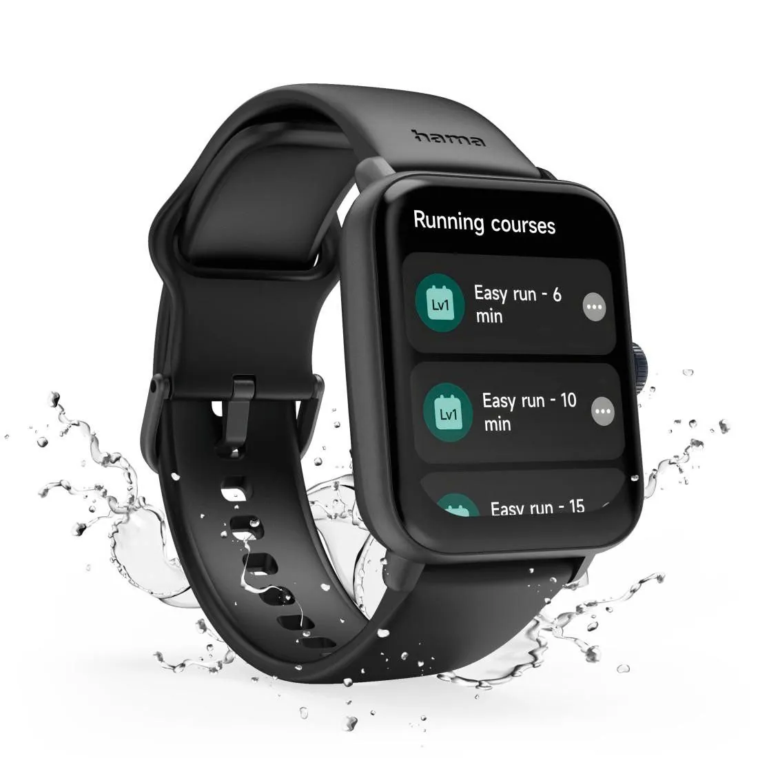 Hama Smartwatch 6010, 1,65 Zoll, GPS, wasserdicht, Fitness-Tracking 3