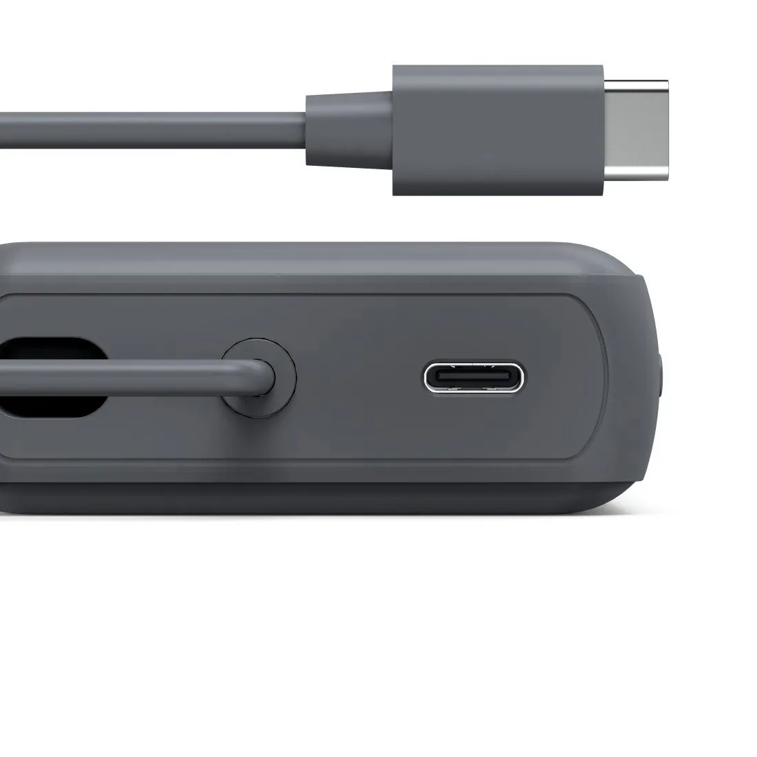 Hama Powerbank 10000 mAh, integriertes USB-C-Kabel, Fast Charge, grau 5