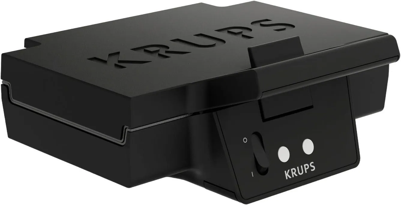 Krups FDK461 Sandwichmaker, elegantes Design, Keramik-Antihaftbeschichtung, 850 W