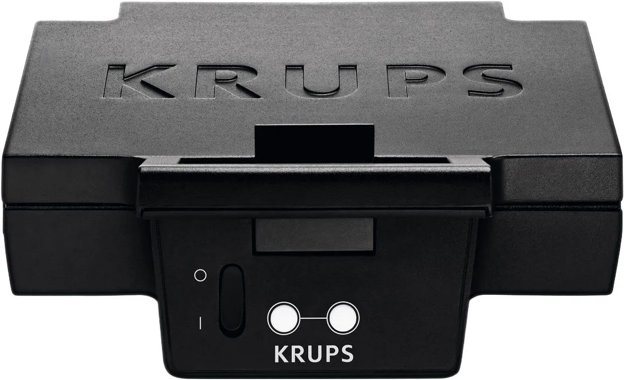 Krups FDK461 Sandwichmaker, elegantes Design, Keramik-Antihaftbeschichtung, 850 W 2