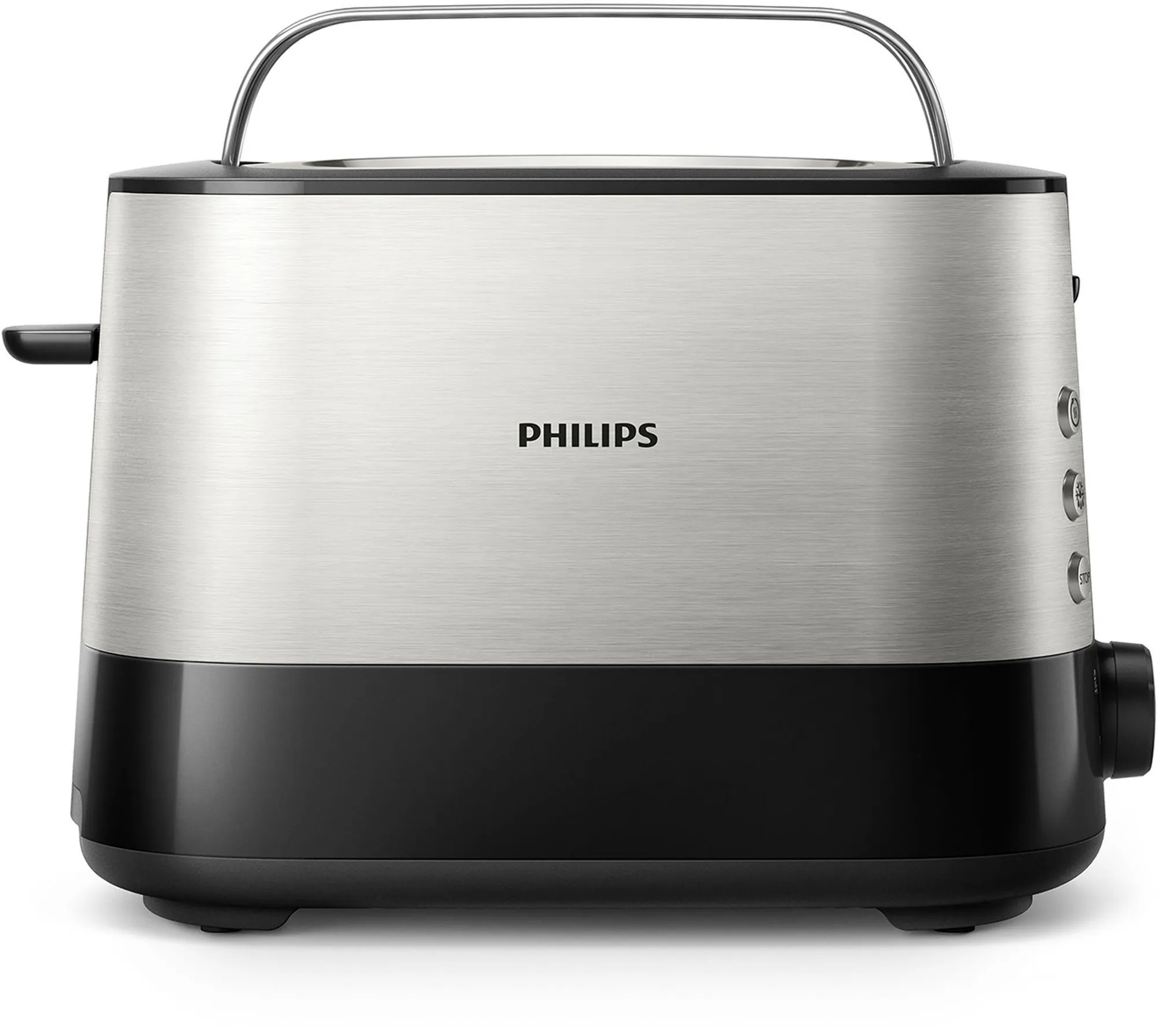 Philips Toaster HD2637/90, 2 Schlitze, 7 Bräunungsstufen, Brötchenaufsatz 2