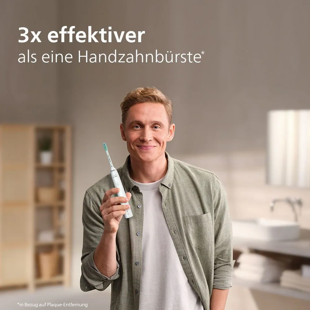 Philips Sonicare Series 3100 HX3673 Elektrische Zahnbürste, sanfte Reinigung, 2-Minuten-Timer, Drucksensor 2