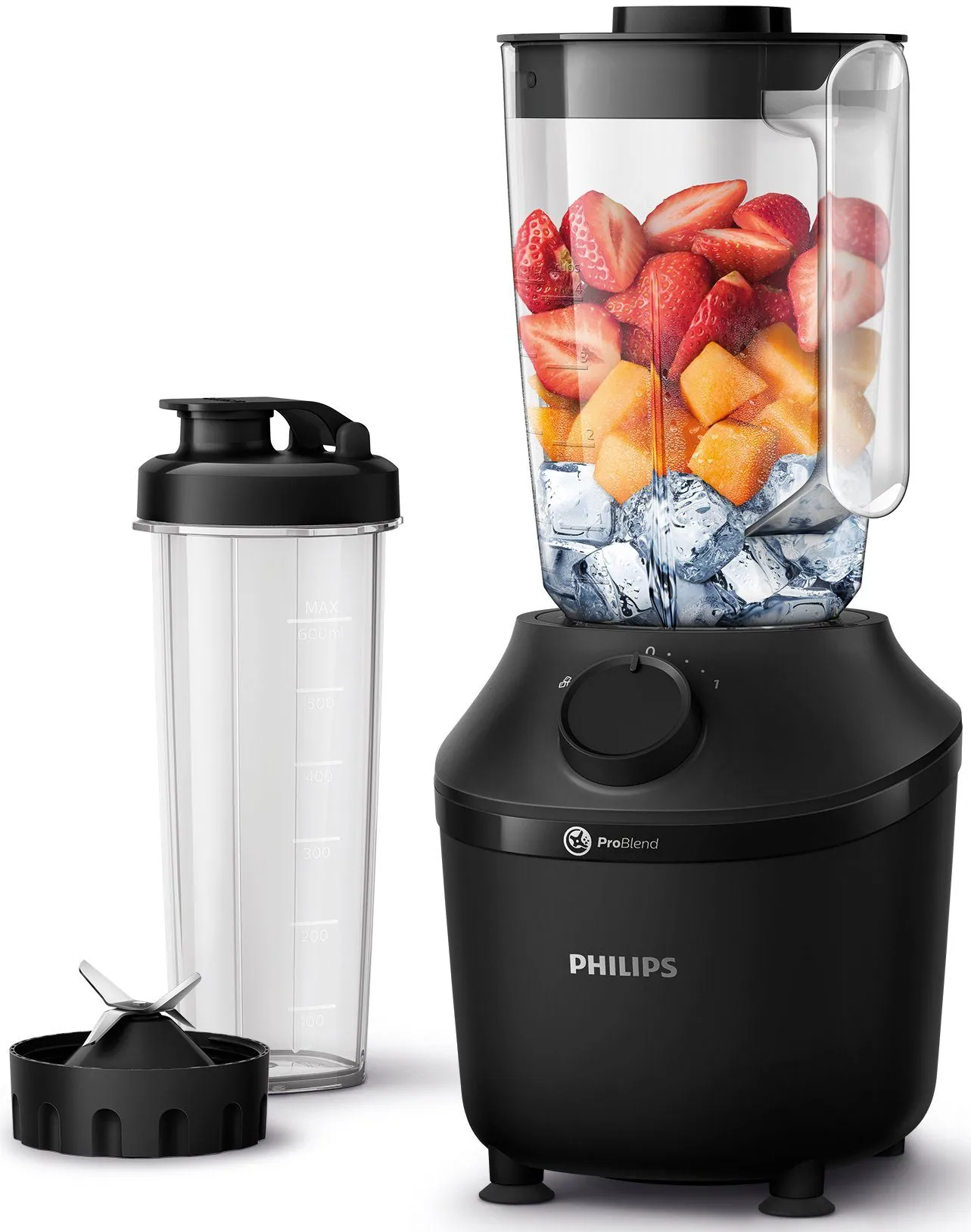 Philips Standmixer HR2041/41, ProBlend-Technologie, 450 W, 1,9L-Behälter 2