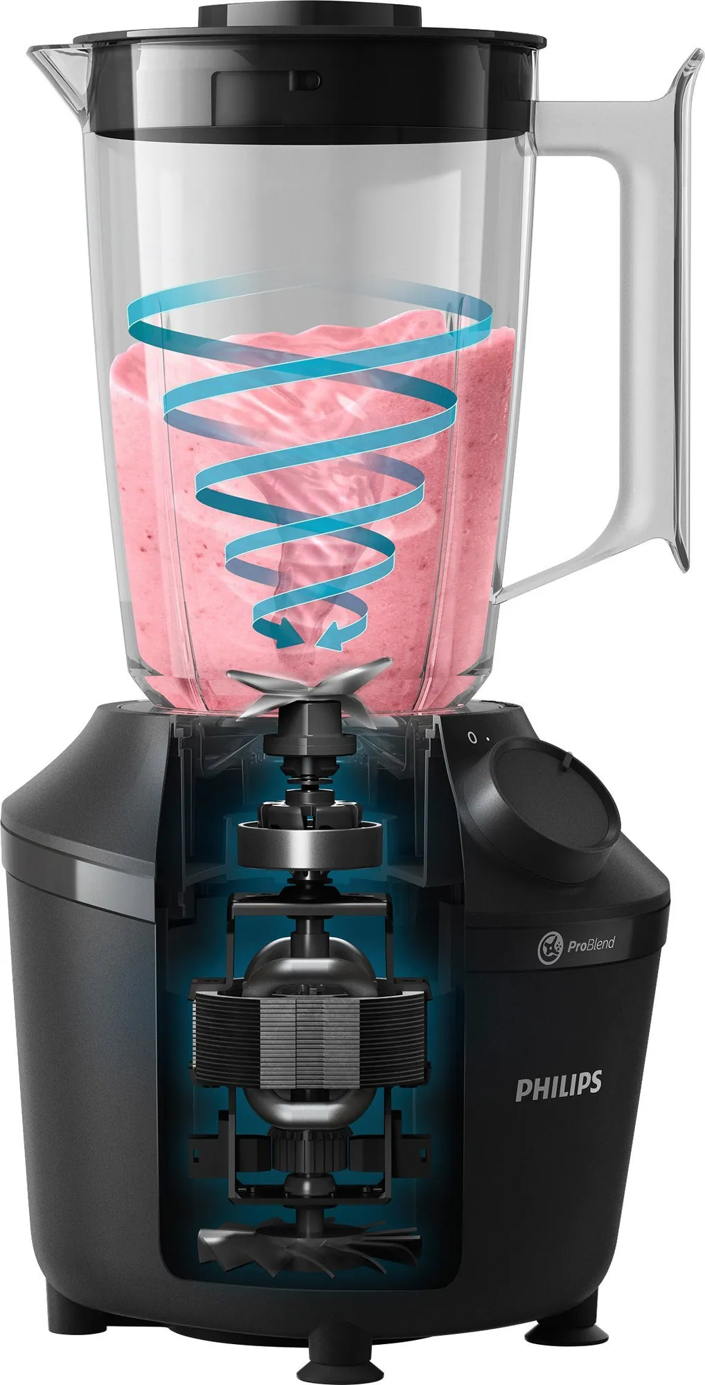 Philips Standmixer HR2041/41, ProBlend-Technologie, 450 W, 1,9L-Behälter 3