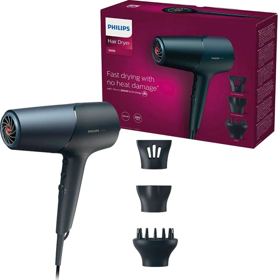Philips Haartrockner Series 5000 BHD512/20, 2300 W, ThermoShield Technologie