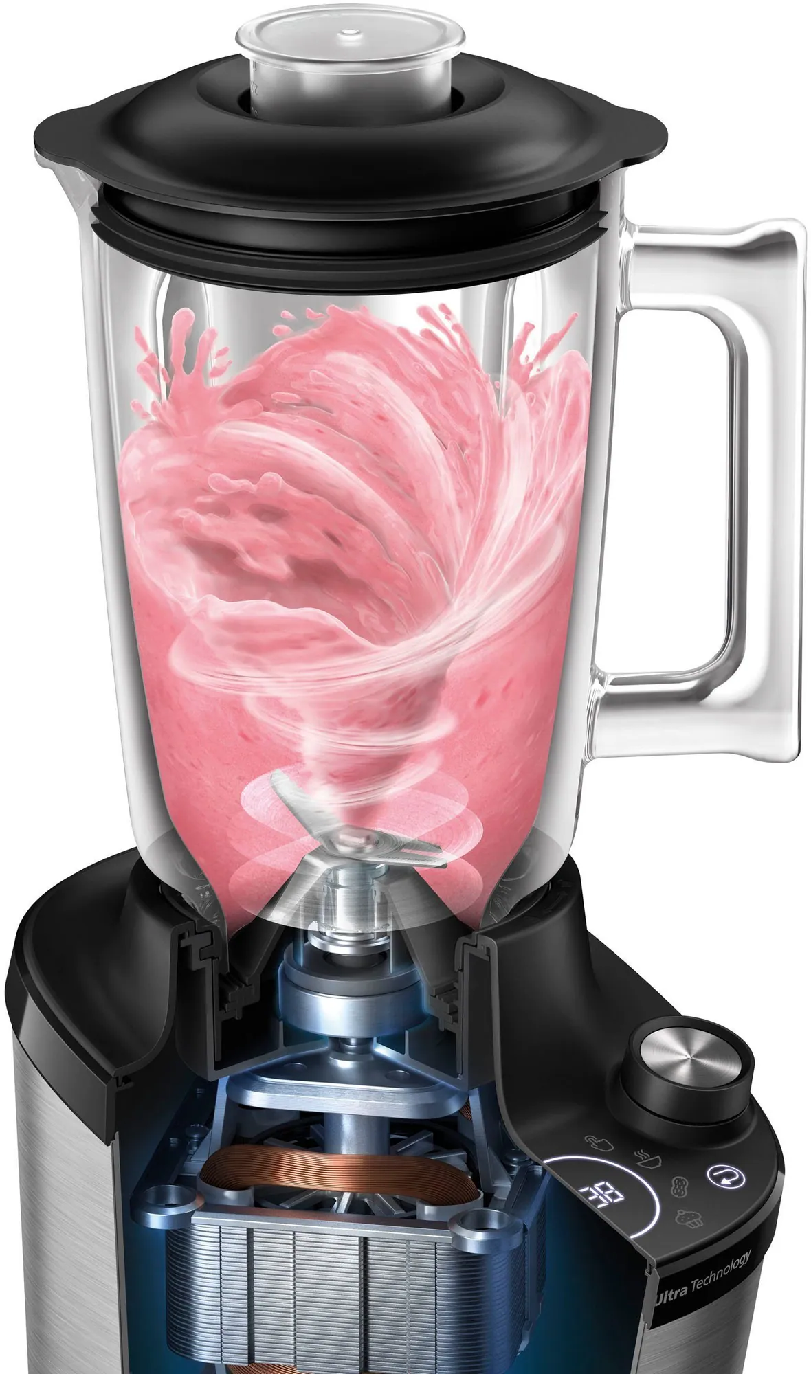 Philips HR3760/10 Standmixer, 1500 W, ProBlend Ultra-Technologie, 2L-Glasbehälter 2