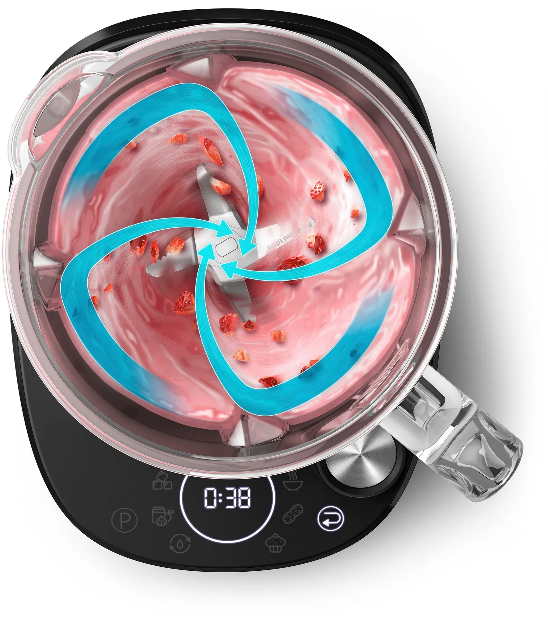 Philips HR3760/10 Standmixer, 1500 W, ProBlend Ultra-Technologie, 2L-Glasbehälter 3