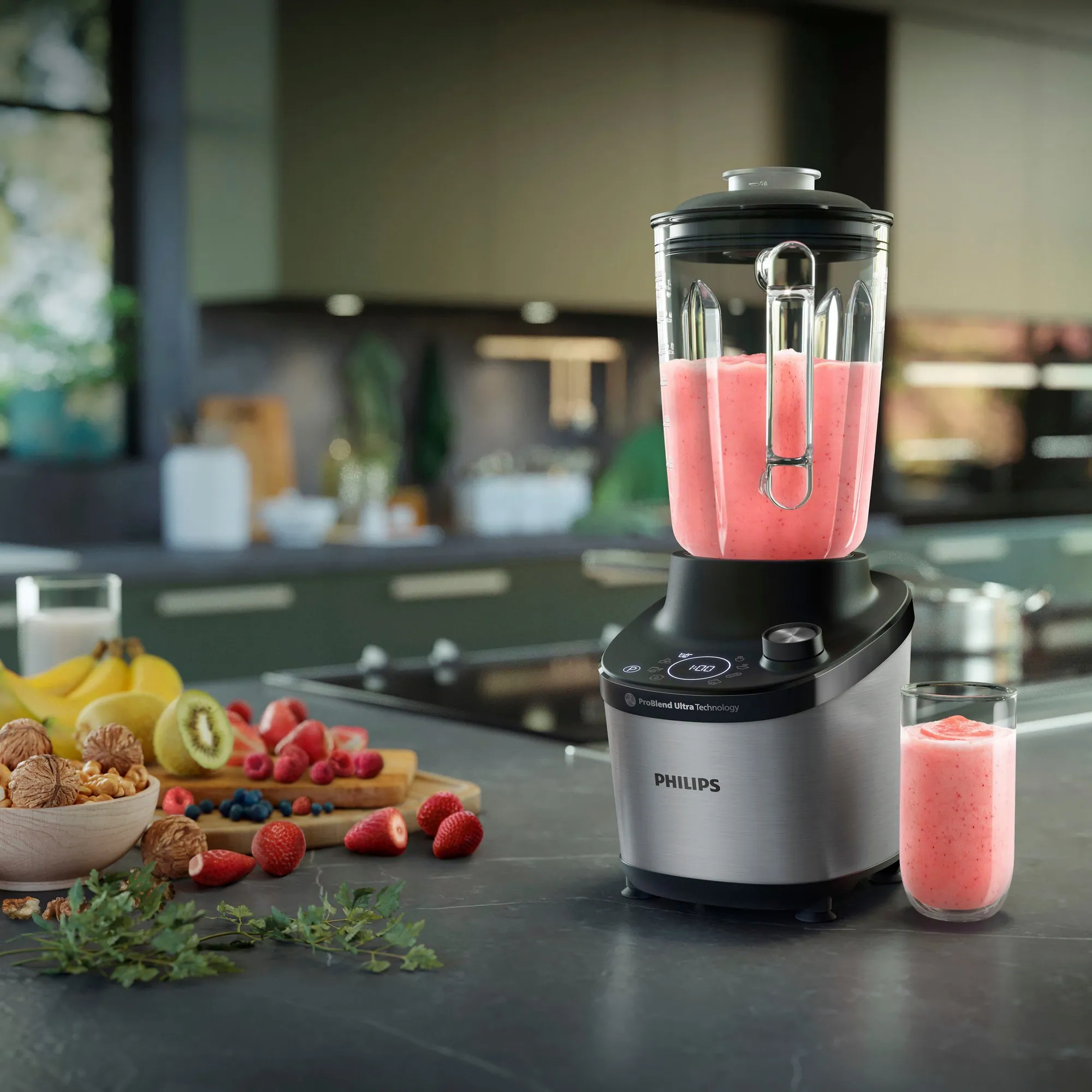 Philips HR3760/10 Standmixer, 1500 W, ProBlend Ultra-Technologie, 2L-Glasbehälter 4