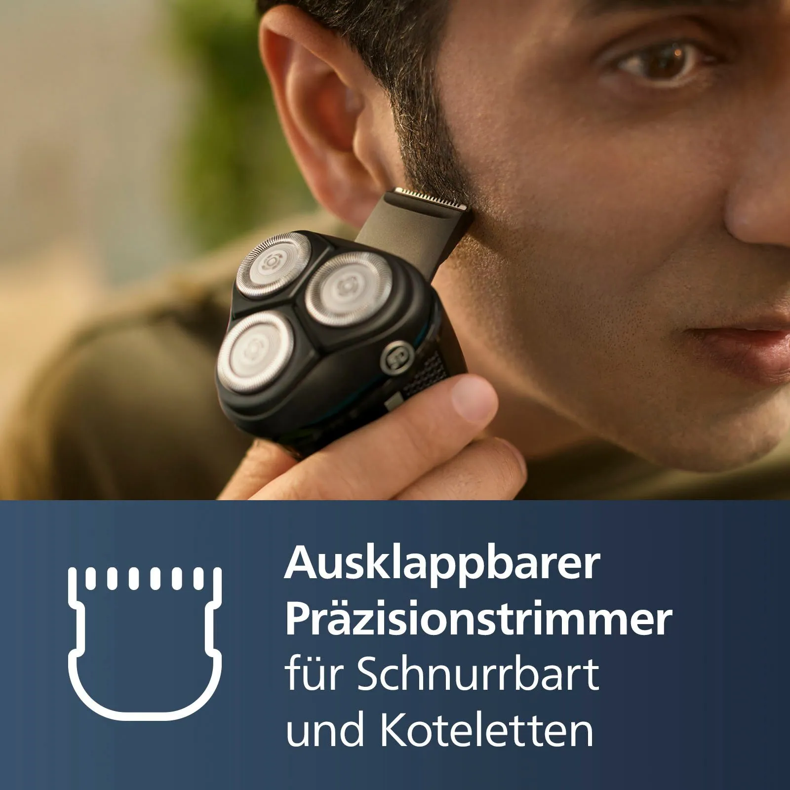 Philips Shaver Series 3000 S3143/00, 5D Flex-Scherköpfe, Präzisionstrimmer 5