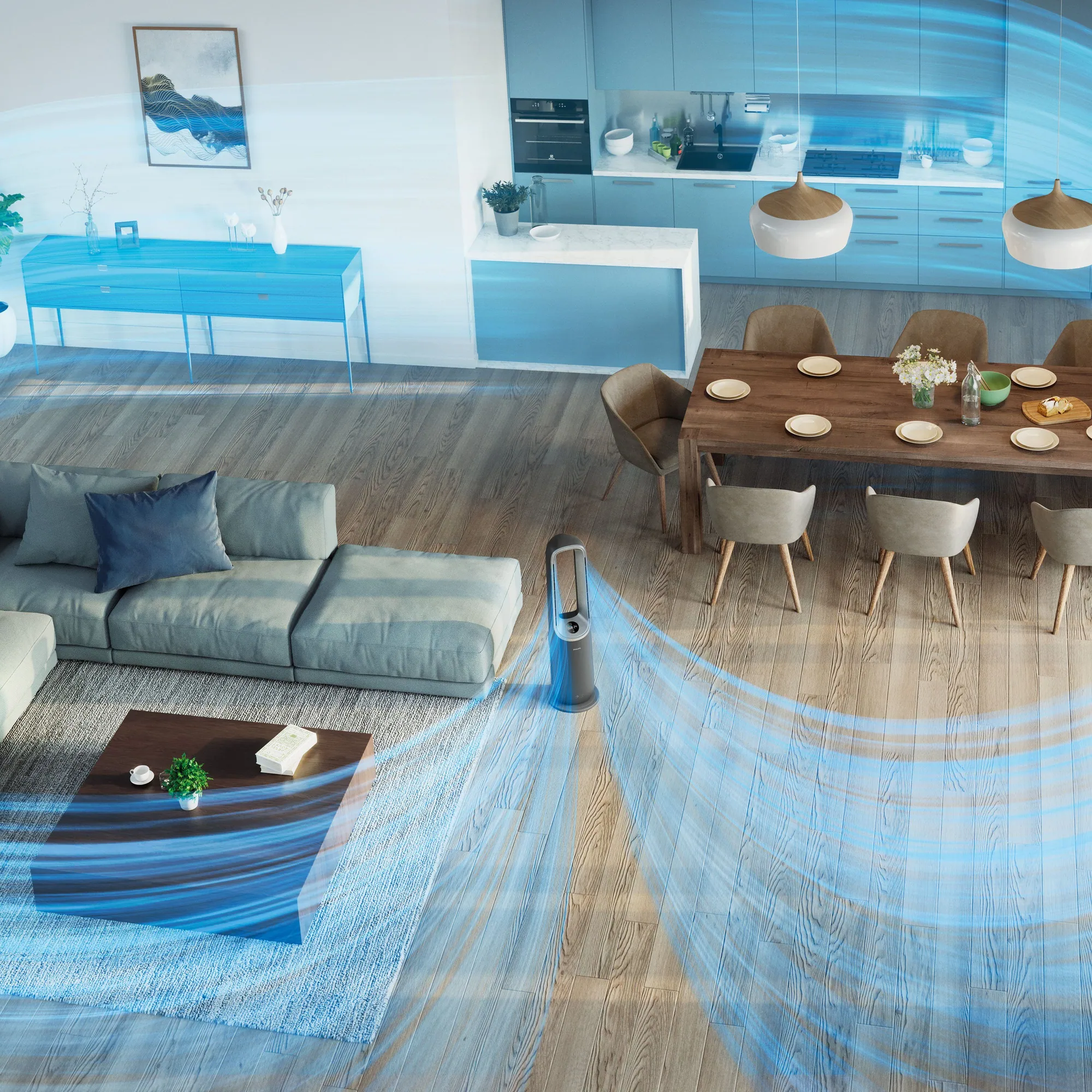 Philips AMF870 Air Performer, 3-in-1 Luftreiniger, Ventilator & Heizlüfter für 70 m² 2