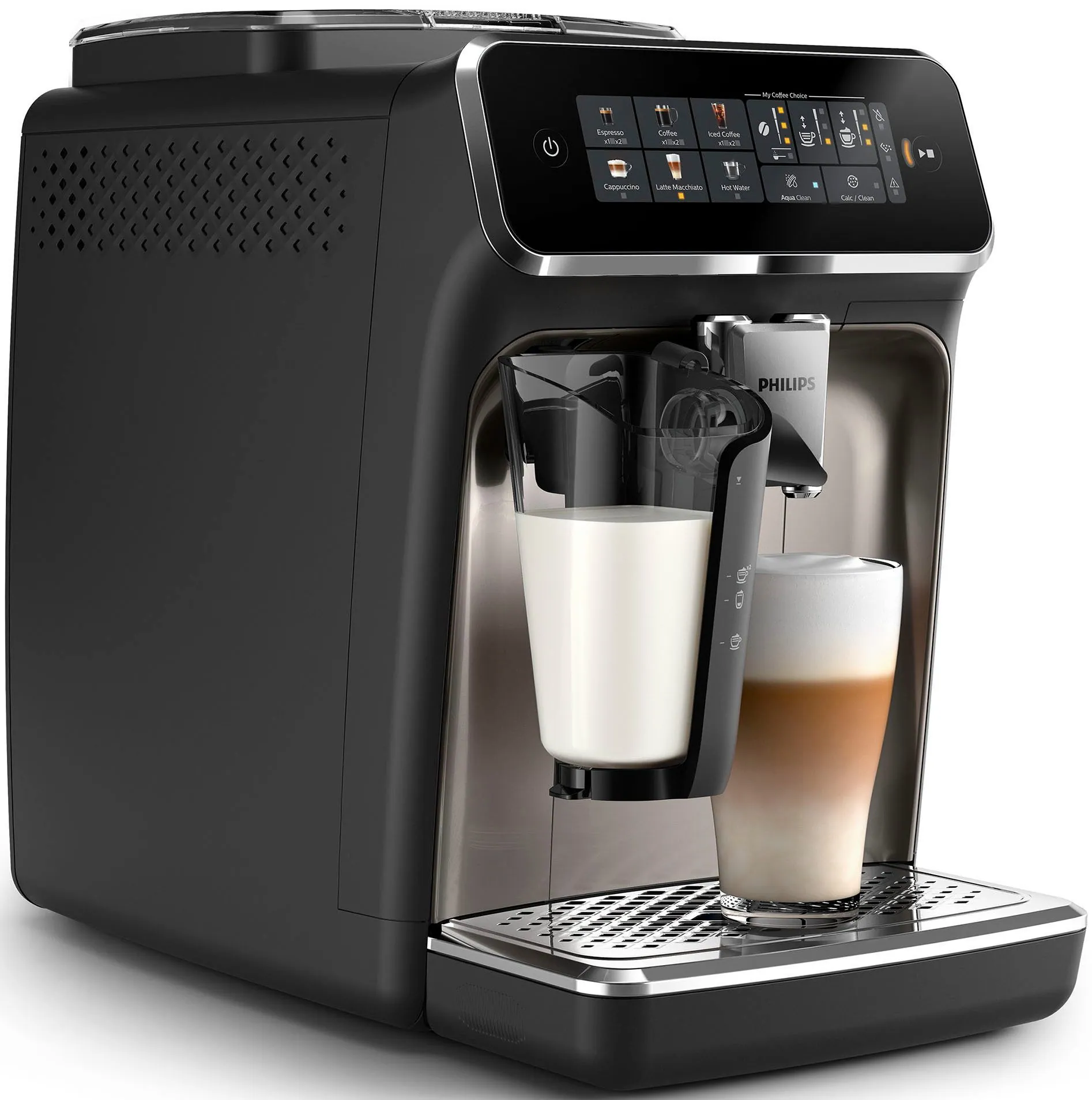 Philips Kaffeevollautomat EP3347/90, 6 Getränkevarianten, LatteGo-Milchsystem, SilentBrew Technologie