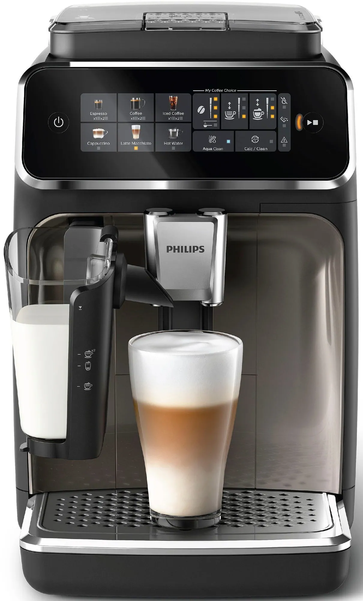 Philips Kaffeevollautomat EP3347/90, 6 Getränkevarianten, LatteGo-Milchsystem, SilentBrew Technologie 2