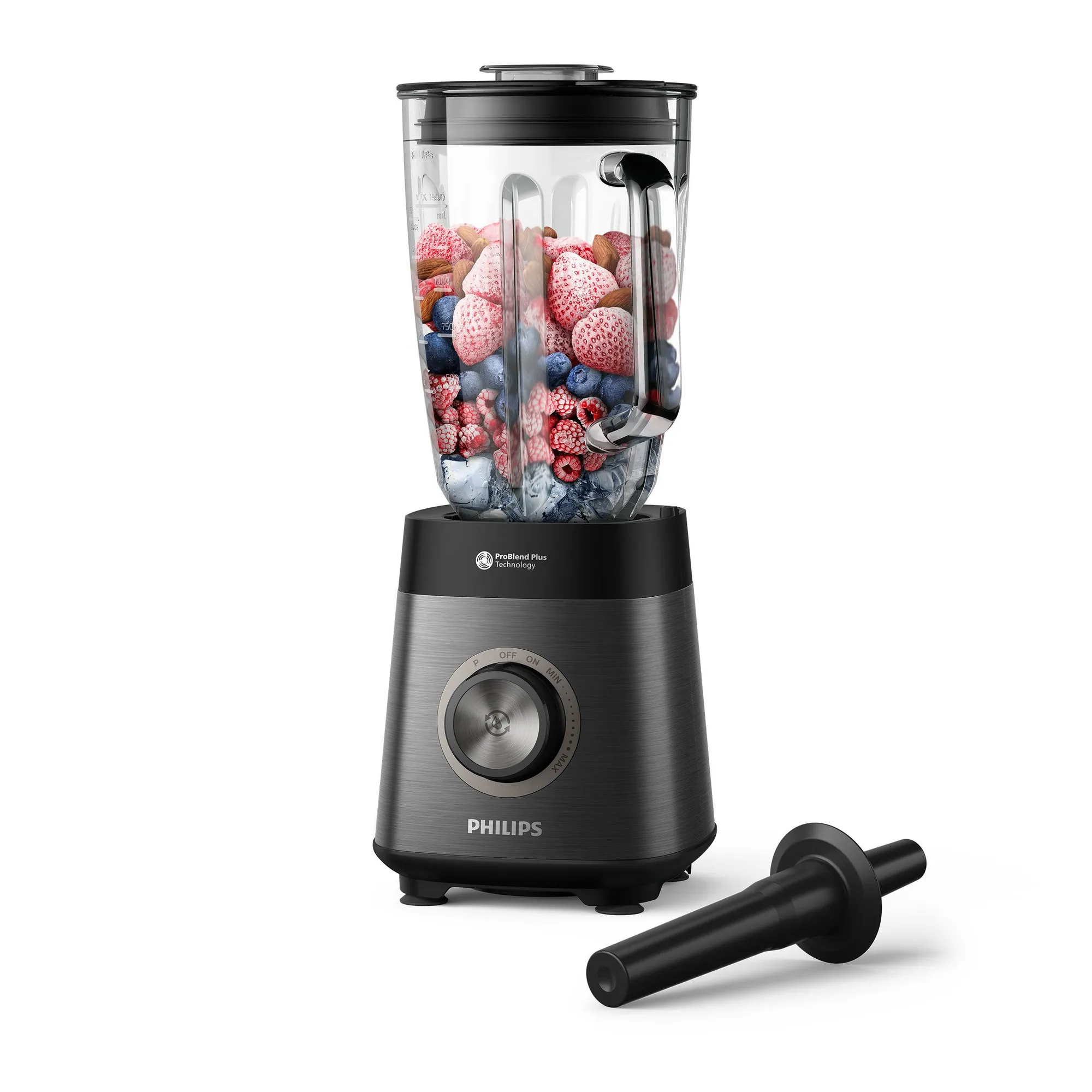 Philips HR3040/00 Standmixer, ProBlend Plus-Technologie, 1200 W, 2-Liter-Behälter