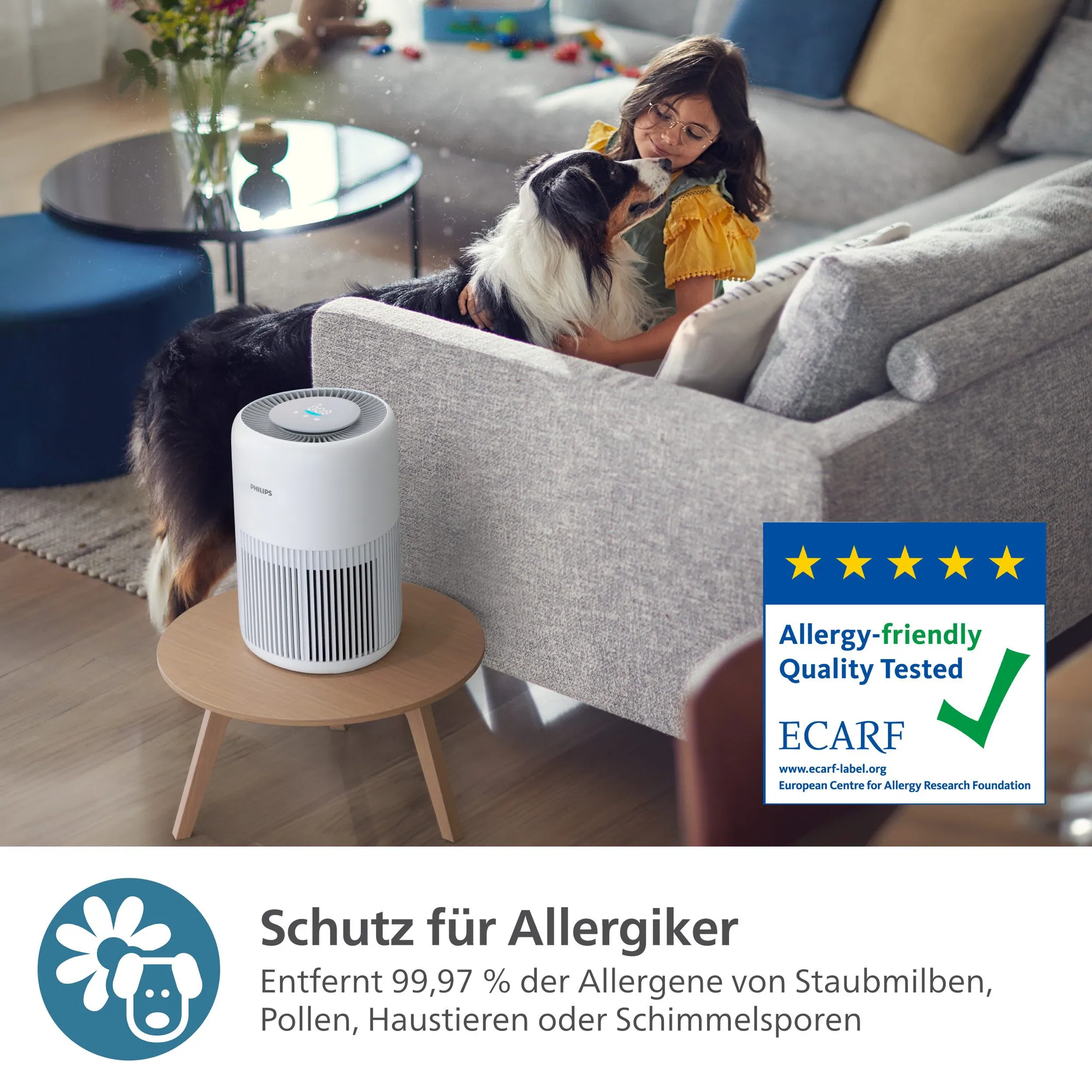 Philips PureProtect Mini 900 Series Luftreiniger, hohe Luftreinigungsrate, leise im Betrieb, ideal für Allergiker 3