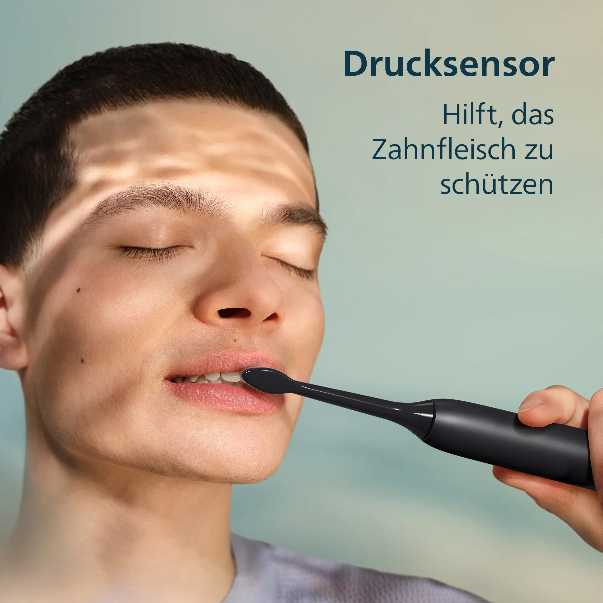 Philips Sonicare 3100 Elektrische Zahnbürste, 3 Intensitätsstufen, Drucksensor, Reiseetui — schonende Mundpflege 4