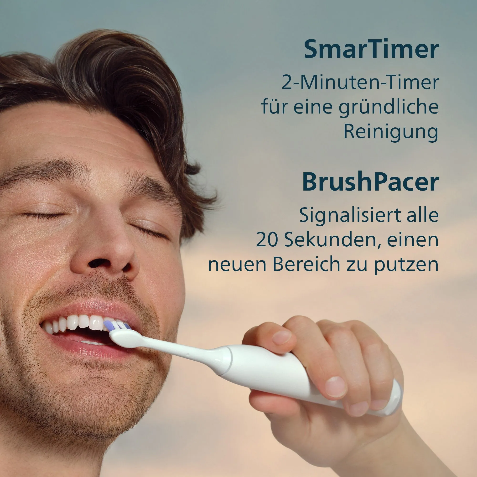 Philips Sonicare Series 6100 Elektrische Zahnbürste, sanfte Reinigung, Andruckkontrolle, 3 Intensitätsstufen 5