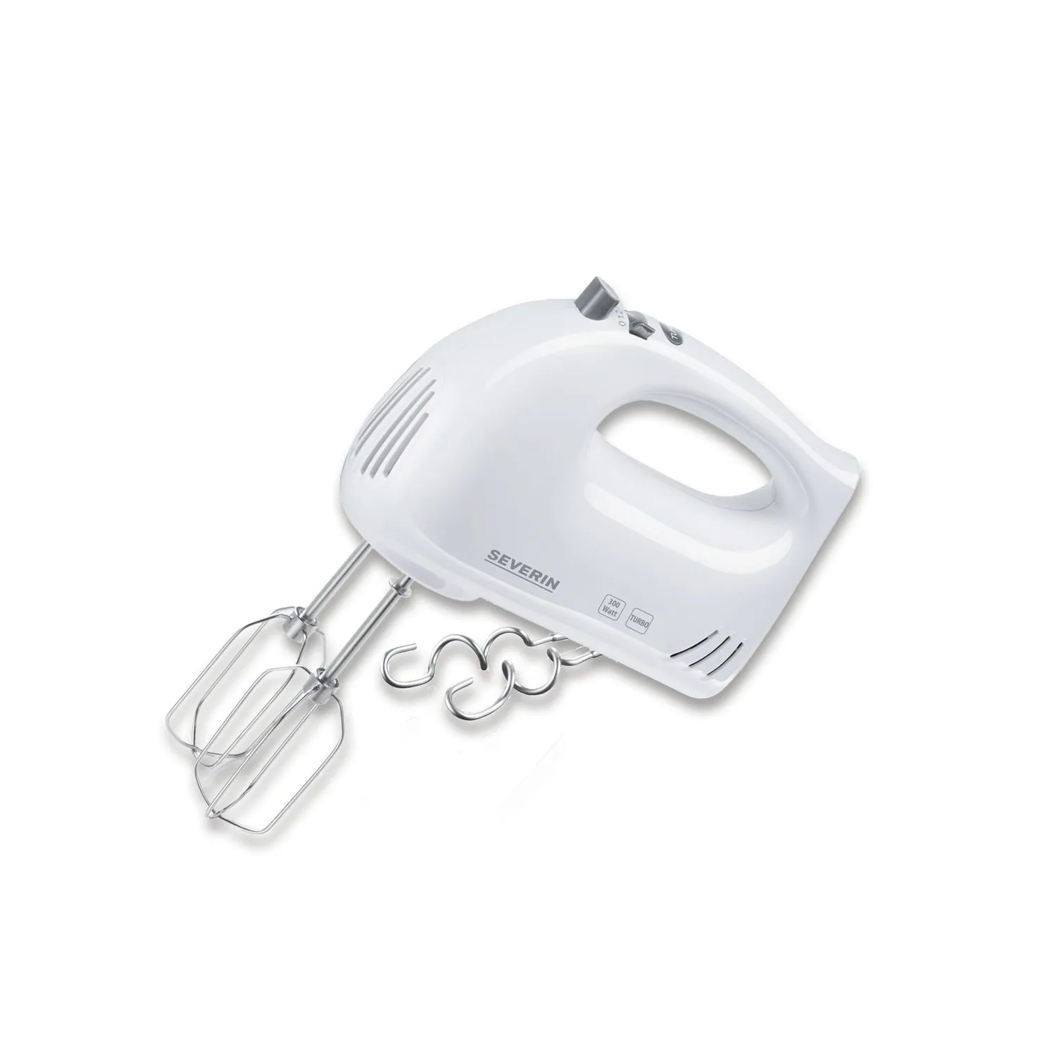Severin HM 3820 Handmixer, 5 Geschwindigkeitsstufen, Turbo-Funktion, Edelstahl-Rührbesen