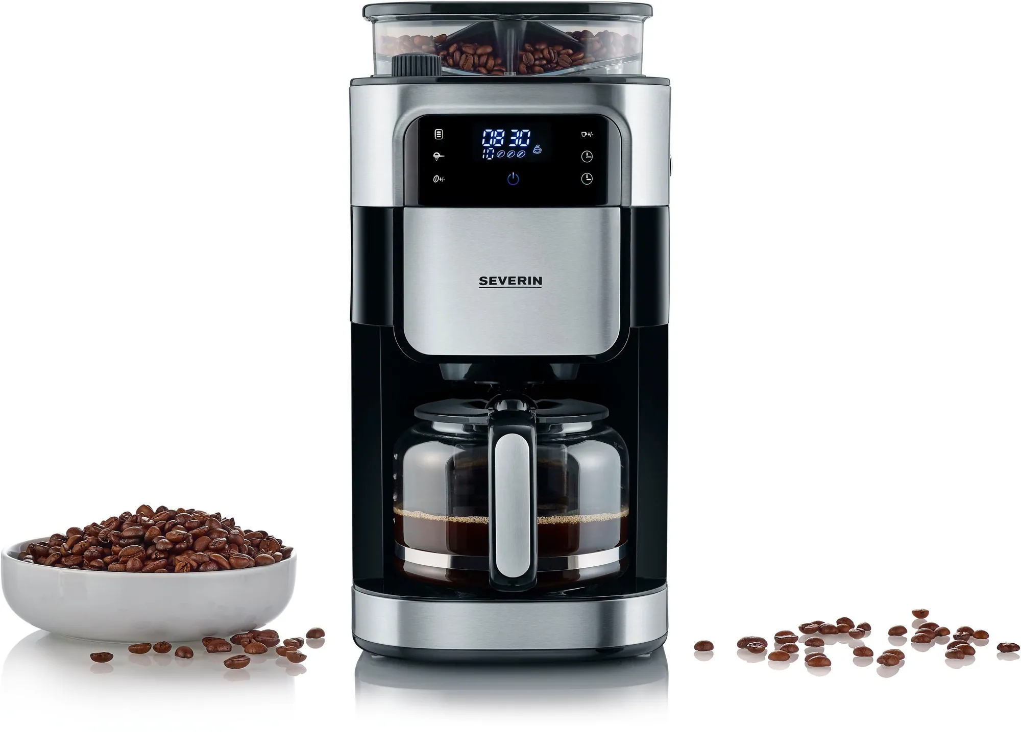 Severin KA 4813 Kaffeemaschine, Mahlwerk, 1,25l Kanne, individuell einstellbar